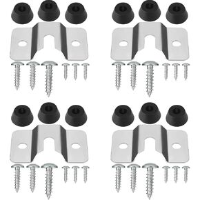 4 Sets Dartboard Mounting Bracket Wall Bracket for Hanging Dartboard Stainless Steel Dart Holder Dart Display Stand Wall Bracket and Screws Hardware Kit Replacement for Mounting Dartboard in Kuwait