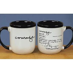 Abbey Gift Abbey & CA Gift Courage Hanging Plaque, 9.5 x 11.5 x 0.75, Black in Kuwait