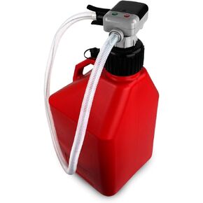 TERA PUMP Battery Powered Chemical Resistant Fuel Transfer Pump (2.3 GPM) for Methanol, Ethanol, DEF, Window Washer Fluid with Auto Stop Sensor, 4.25ft Outtake Hose