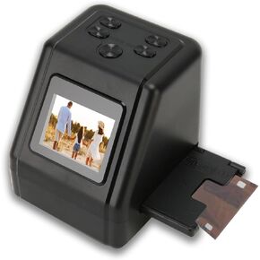 CCYLEZ Film and Slide Scanner with 2.0 Inch LCD Screen, Convert Color and B and W Negatives Slides 135, 126, 110 Film to High Resolution 12MP JPEG Digital Photos