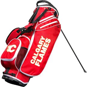 حقيبة جولف NHL Team Golf NHL Birdie Stand، خفيفة الوزن، مقسم نادي 14 اتجاه، حامل زنبركي، جيب تبريد معزول، قفاز فيلكرو وحامل مظلة ومقابض مبطنة
