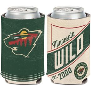 Minnesota Wild Can Cooler Vintage Design