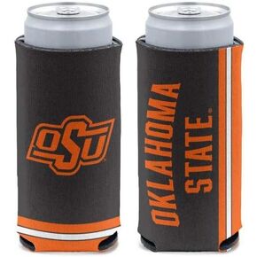 WinCraft NCAA Oklahoma State Cowboys Slim Can Cooler, Team Colors, One Size