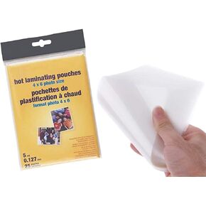 1InTheOffice Thermal Laminating Pouches 4x6, Photo Laminating Pouch 4x6, 5 Mil Thick, 25/Pack