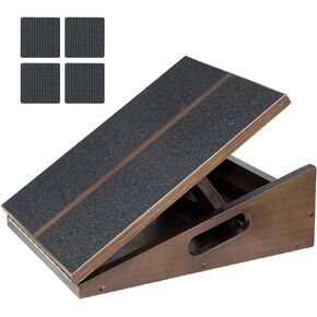 Slant Board for Calf Stretching, Calf Stretcher Slant Board, Incline Board and Hamstring Stretcher, MWAOWM Upgrade Adjustable Professional Wooden Slant Board for Calf Stretching with Non-Slip Pad in Kuwait