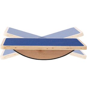 Non-Slip Wood Wobble Exercise Balance Board,up to 350 Ibs for Coordination Skills Obstacle Courses Sensory Toys for Kids and Adult,Professional Rocker Balance Board for Physical Therapy,Indoor or Outdoor Fitness.