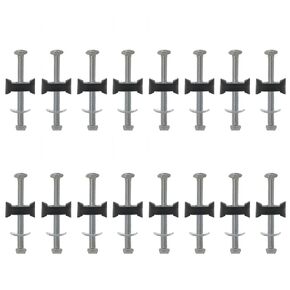16 Pack 6mm x 83mm Trampoline Screws Steel Trampoline Screws Long Screw Trampoline Replacement Parts Trampoline Accessories Enhance Trampoline Stability