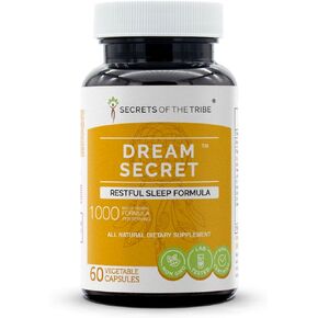 Dream Secret 60 Capsules, 1000 mg, Valerian, Passionflower, Lavender, St. John's Wort, California Poppy, Chamomile (60 Capsules)