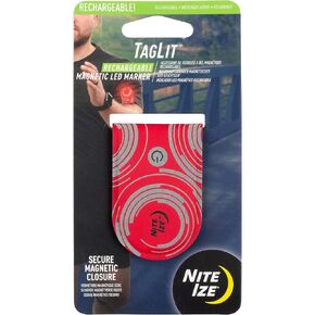 Nite Ize TGLR-33-R3 TagLit Rechargeable Magnetic LED Marker Safety Light, One Size, Yellow in Kuwait