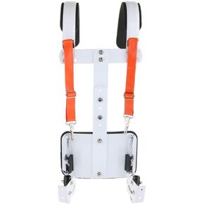 Snare Drum Carrier Bass Drum Shoulder Strap Harness Percussion Instrument Belt, White