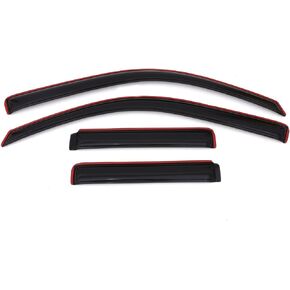 Auto Ventshade [AVS] In-Channel Ventvisor / Rain Guards | Fits 2002 - 2009 Chevrolet Trailblazer, 2006 - 2009 Trailblazer SS- Smoke, 4 pcs. | 194733