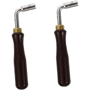 Toyvian Dulcimer Tuning Wrench: Zither Tuning Wrench 2PCS Tuning Hammer Tuner, Tuning Wrench Harpsichord Tuning Lever, Stainless Steel Metal Tools for Harp, Guzheng, Piano