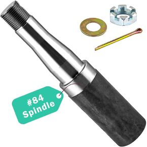 Trailer Axle Spindle 84 Spindle for 3500lbs 1-3/4", fits 4 on 4 inch Bolt Idler Hub Trailer Axle Kits