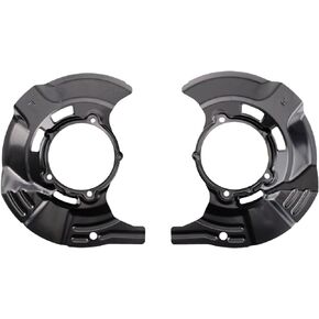 TRQ Front Brake Dust Shield Set Compatible with 2009-2015 Hyundai Sonata 11-15 Kia Optima