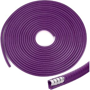 Sumnacon 32Ft Car Door Edge Guards - Flexible Rubber Edge Trim for Protecting Edge of Car, Boat, Vehicle & Metal Glass Equipment, Sturdy and Removable Protector Guard Seal Strips,Purple