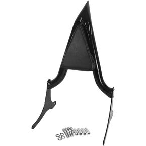 Black Sissy Bar Passenger Backrest Rear Pad Compatible for Harley Davidson Touring 97-08 Road King Electra Glide Street Glide Back Rest FLHR FLHX FLHT FLTR [20 Inches, Don't Required Docking Hardware]