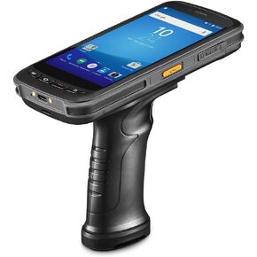Android Handheld Data Terminal Mobile Computer with 1D & 2D PDF417 Barcode Scanner 3G 4G WiFi BT GPS, Ergonomic Pistol Grip for Warehouse Inventory