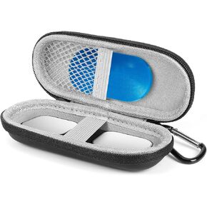 Case for Kardia Mobile EKG Heart Monitor, Hard Case Compatible with AliveCor EKG Device, Heart Monitor Travel Case Comes with Carabiner Clip - CASE ONLY (Black)