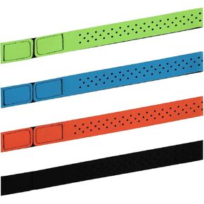 4pcs Replacement Heart Rate Monitor Bands, 0.8x15.75in 4 Colors Soft Heart Rate Strap Adjustable Armband Strap Heart Rate Monitor Band for OTF Beat Heart Rate Sensor,and for Theory Fitness