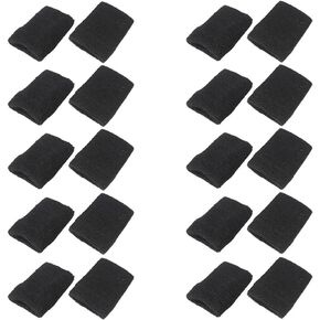 Mallofusa 10 Pack Colorful Sports Basketball Football Absorbent Wristband Party Outdoor Activity