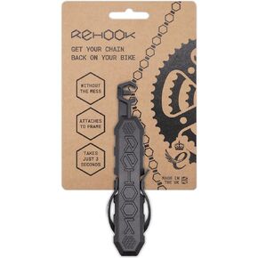 Rehook Original - Black Get Your Chain Back on Your Bike in 3 Seconds. Without The Mess Present for Any Cyclist or Gadget Lover