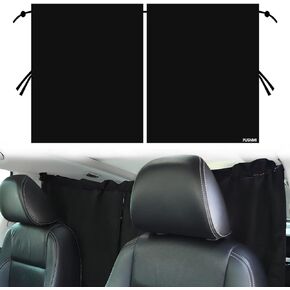 Car Side Window Sun Shades, Universal Car Window Curtains Magnetic Privacy Car Window Shade for Baby Car Blackout Curtain with Sun Protection for Sleeping Camping (4pcs Front and Back)