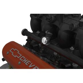 ICT Billet Fuel Pressure External Regulator Bypass Plug for LS Truck Intake Manifold Rail Made in Wichita Kansas, from aerospace grade billet aluminum 551285-PLUG