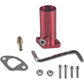 CNC Intake Pipe Inlet Manifold For VM24 PWK24 Carburetor For Predator 212cc 196cc 6.5hp GX160 GX200 CT200U BT200X KT196 MB165 MB200 Engine Mini Bike Go Kart Black