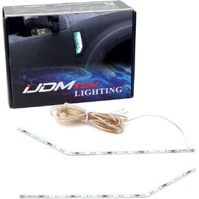 iJDMTOY Ice Blue LED Background Illumination Kit Compatible with 2017-2021 Ford F250 F350 F450 Super Duty Side Fender Chrome Emblem
