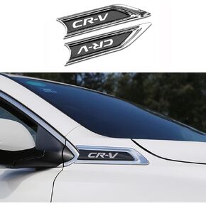 2Pcs ABS Chromed Air Vent Hood Intake Fender Trim Side Wing Fender Emblem Badge Decoration Cover Trim for Honda CRV 2017 2018 2019 2020 2021 2022