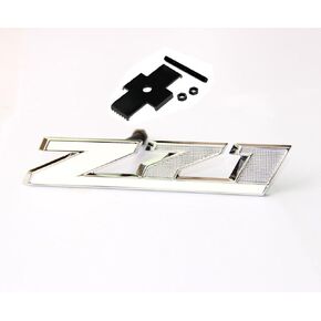 Yoaoo 1x Matt Black Red Grille Z71 Emblem Badge Compatible with Silverado 1500 2500Hd Sierra Tahoe Suburban 3D