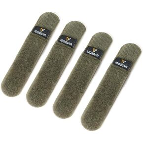 IDOGEAR Tactical Fastening Binding Strap Hook & Loop Reusable Strap(4 pcs)