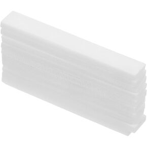 Milisten 10pcs Inlay Material White Mother of Pearl Shell Rectangle Blank Sheet Inlay Material for Guitar Mandolin Accessories