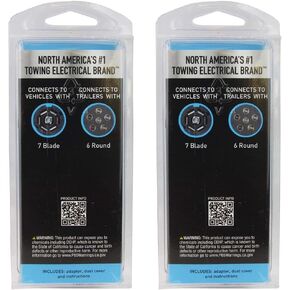 Hopkins 47555 7 RV Blade to 6 Pole Round Adapter