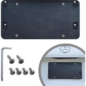 Rear Plastic License Plate Bracket Tag Holder Mount for Mercedes-Benz 2007-2024
