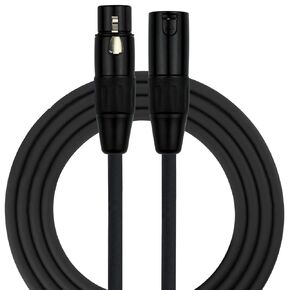 KIRLIN Cable MPC Microphone Cable, XLR, Black, 10FT (MPC-270PB-10/BK)