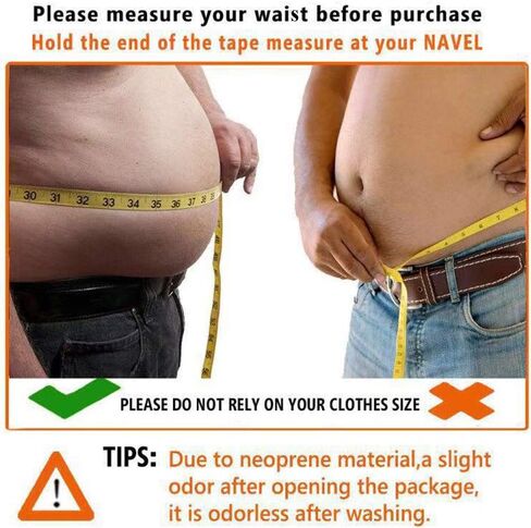 Wasit Trimmer for Men, Neoprene Ab Belt Widening Waist Trainer with Adjusted Straps for Weight Loss and Back Support in Saudi Arabia
