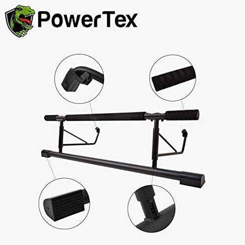 شريط سحب للمدخل - لا يوجد شريط للذقن فوق الباب وقبضة واسعة و5 أشرطة مقاومة مجانية للتمارين المنزلية واللياقة البدنية وصالة الألعاب الرياضية in Kuwait