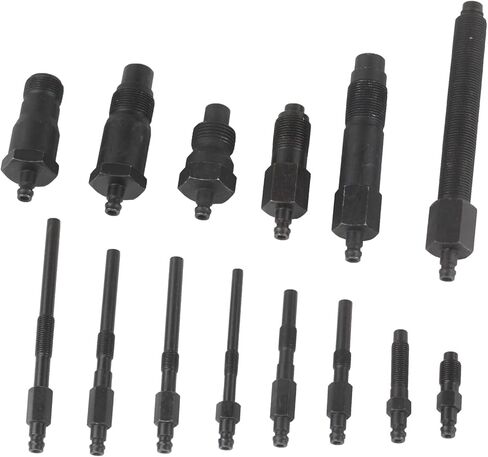 18 قطعة مجموعة اختبار ضغط محرك الديزل ومحول صمام شريدر 305.32 مع حافظة للسيارة والشاحنة الإصدار الجديد in Kuwait