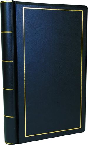 Wilson Jones Corporate Minute Book, Letter Size 8.5 x 11 Inches, 125 Pages/250 Sides, Black (W0395-11) in Kuwait