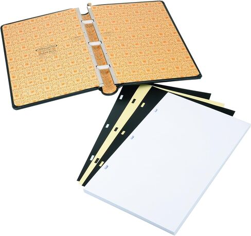 Wilson Jones Corporate Minute Book, Letter Size 8.5 x 11 Inches, 125 Pages/250 Sides, Black (W0395-11) in Kuwait