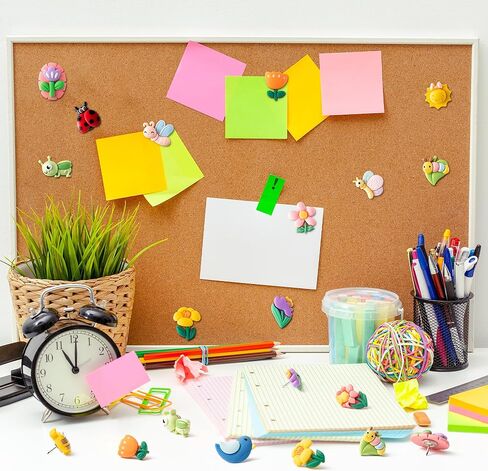 BeYumi 60Pcs Valentine's Day Conversation Heart Push Pins Valentine Sweet Love Thumbtacks Cute Creative Decorative Colorful Push Pin for Cork Board Bulletin Board Photo Wall Map Home Office Decoration in Kuwait