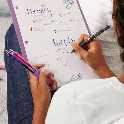 بيبر ميت، InkJoy Pens، أقلام جل، رأس رفيع (0.5 مم)، متنوع، 14 قلمًا in Saudi Arabia