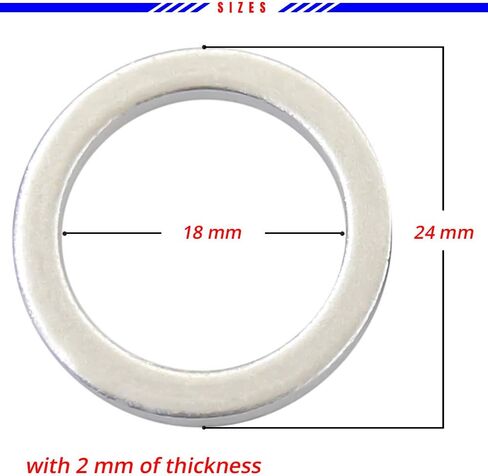 82521-15167A 20x Oil Pan Drain Plug Gaskets - Crush Washers - Compatible with Hyundai, Kia - Replaces OEM #: 21513-23001 in Saudi Arabia