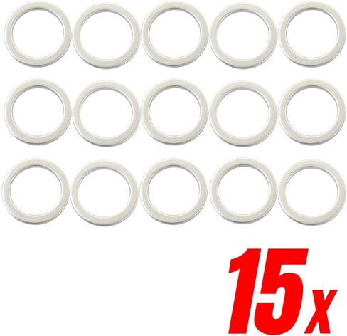 82521-15167A 20x Oil Pan Drain Plug Gaskets - Crush Washers - Compatible with Hyundai, Kia - Replaces OEM #: 21513-23001 in Saudi Arabia
