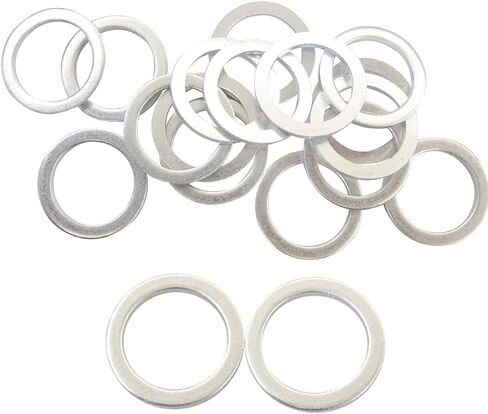 82521-15167A 20x Oil Pan Drain Plug Gaskets - Crush Washers - Compatible with Hyundai, Kia - Replaces OEM #: 21513-23001 in Saudi Arabia