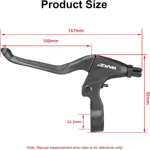 مقبض فرامل الدراجة الجبلية، أذرع فرامل الدراجة، مقود فرامل على شكل حرف V من سبائك الألومنيوم، لدراجات الطريق، MTB، BMX، ركوب الدراجات، معظم أجزاء الدراجات لمقود 0.87 بوصة/22.2 مم in Kuwait