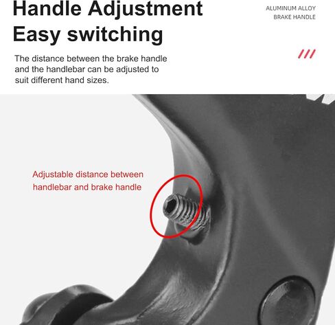 مقبض فرامل الدراجة الجبلية، أذرع فرامل الدراجة، مقود فرامل على شكل حرف V من سبائك الألومنيوم، لدراجات الطريق، MTB، BMX، ركوب الدراجات، معظم أجزاء الدراجات لمقود 0.87 بوصة/22.2 مم in Kuwait