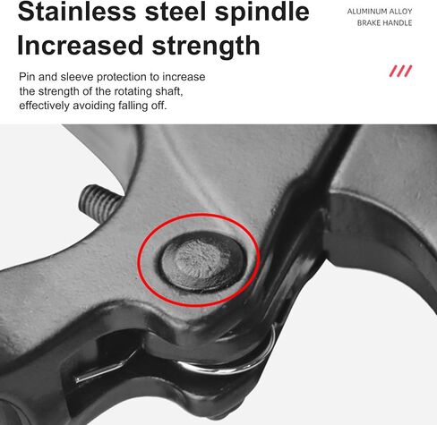 مقبض فرامل الدراجة الجبلية، أذرع فرامل الدراجة، مقود فرامل على شكل حرف V من سبائك الألومنيوم، لدراجات الطريق، MTB، BMX، ركوب الدراجات، معظم أجزاء الدراجات لمقود 0.87 بوصة/22.2 مم in Kuwait