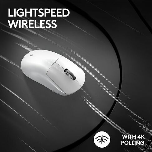Logitech G PRO X SUPERLIGHT 2 LIGHTSPEED Wireless Gaming Mouse, 4K Polling, Lightweight, LIGHTFORCE Hybrid Switches, HERO 2 Sensor, 32,000 DPI, 5 Programmable Buttons, USB-C Charging, PC & Mac - Black in Saudi Arabia